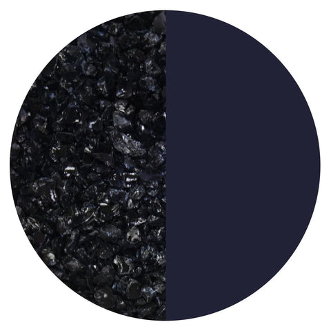 COE 90 - BU0102 - Blue Black Opal Bullseye Frit