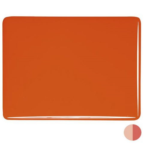 COE 90 - BU0125 - Orange Opal Bullseye Frit