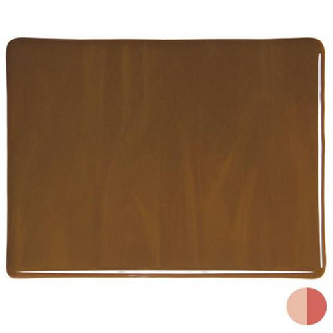 COE 90 - BU0203F - Solid Brown Opal (Woodland) Bullseye Frit