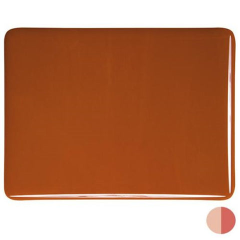 COE 90 - BU0329 - Burnt Orange Opal Bullseye Frit