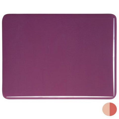 COE 90 - BU00332F - Plum Striker Opal Bullseye Frit