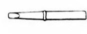 1/4" Tip for W100, 800°f Model# Ct6e8 soldering iron tip