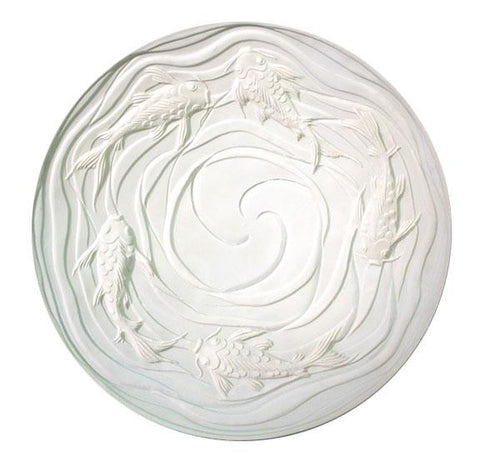 DT29 Koi Waves Texture Frit Casting Kiln Glass Fusing Mold