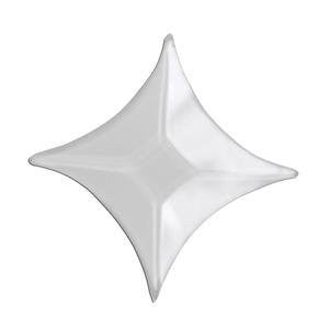 1.5"x1.5"x2" Clear Star Bevels Box of 30