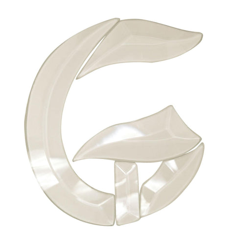 Letter G - Glass Alphabet Bevel Clusters