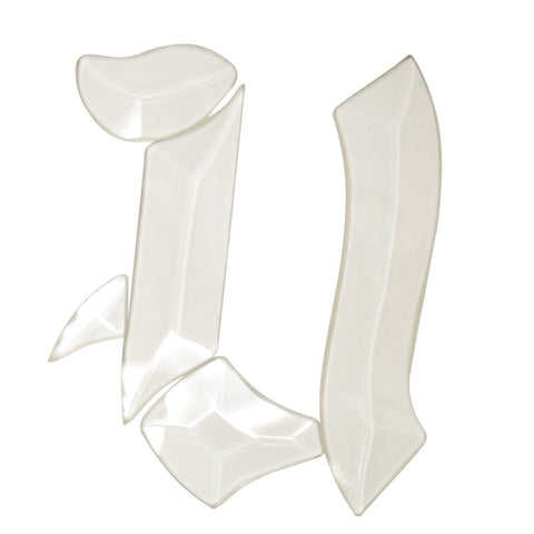 Letter U - Glass Alphabet Bevel Clusters