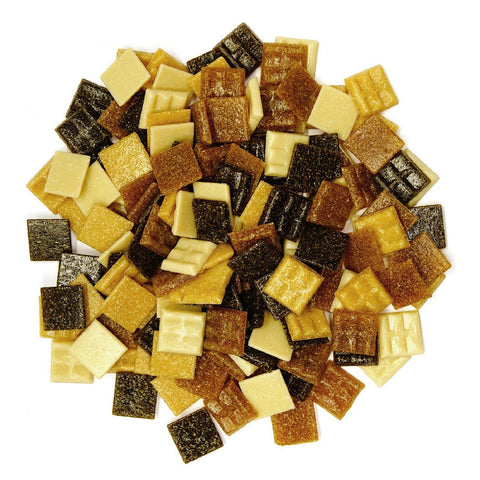 3/4" Desert Venetian Glass Tile Mix - 1 Lb