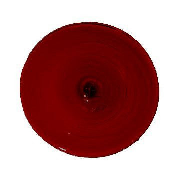 Dark Red Mouth Blown Glass Rondel 4 Inch 62689