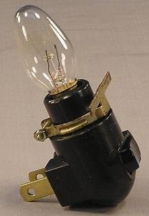 Black Nightlight Fixture Base with Clip and 4 Watt Bulb (Night Light)