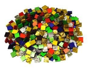 Jennifer''s Mosaics 1-Pound Variety Mosaic Mirror Tile, Assorted Colors