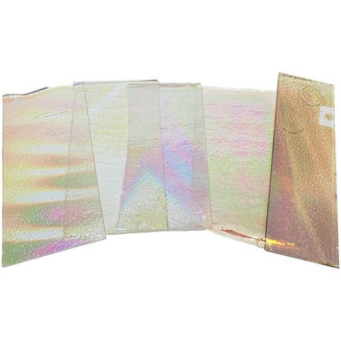 74548 1/4 LB Dichroic Tie Dye Scrap Thin Clear 90 Austin