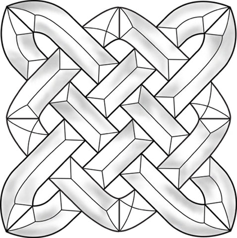 Celtic Square Bevel Cluster EC829